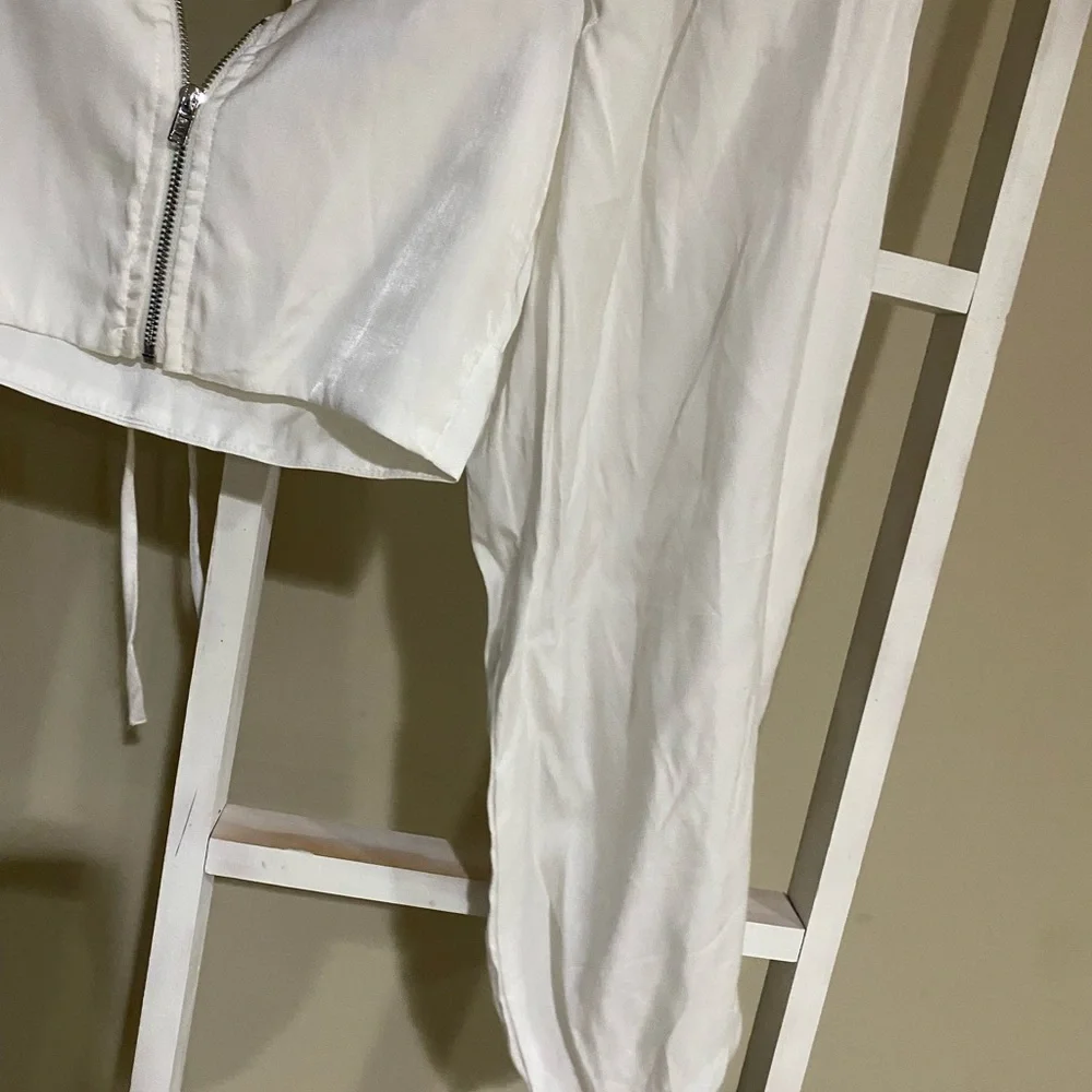 Adika Ivory Puff Sleeve Blouse-XS-47 - Picture 5 of 5